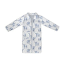 Longhorn Icon Blue Quilted Duster