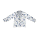 Longhorn Icon Blue Quilted Snap Jacket