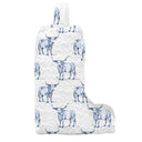 Longhorn Icon Blue Quilted Boot Bag