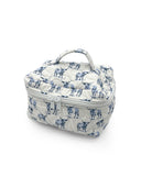 Longhorn Icon Blue Quilted Travel Case