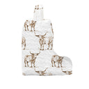 Longhorn Icon Brown Quilted Boot Bag