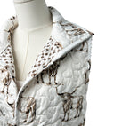 Longhorn Icon Brown Quilted Cate Vest