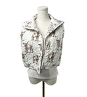 Longhorn Icon Brown Quilted Cate Vest