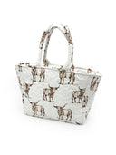 Longhorn Icon Brown Quilted Handbag