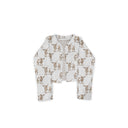 Longhorn Icon Brown Cropped Quilted Jacket