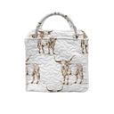 Longhorn Icon Brown Quilted Handbag