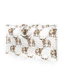 Longhorn Icon Brown Quilted Tote
