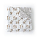 Longhorn Icon Brown Baby Blanket