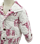 Longhorn Icon Fuchsia Youth Quilted Snap Jacket