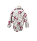 Longhorn Icon Fuchsia Youth Quilted Snap Jacket