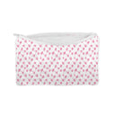 Framed Longhorn Fuchsia Quilted Makeup Bag