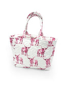 Longhorn Icon Fuchsia Quilted Handbag