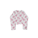 Longhorn Icon Fuchsia Cropped Quilted Jacket