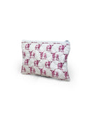 Longhorn Icon Fuchsia Quilted Makeup Bag