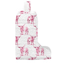 Longhorn Icon Fuchsia Quilted Boot Bag
