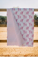 Longhorn Icon Fuchsia Quilt