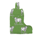 Longhorn Icon Green Quilted Boot Bag