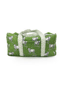 Longhorn Icon Green Quilted Weekender Duffle Bag