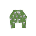 Longhorn Icon Green Cropped Quilted Jacket