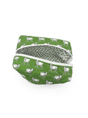 Longhorn Icon Green Quilted Makeup Bag