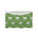 Longhorn Icon Green Quilted Makeup Bag