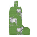 Longhorn Icon Green Quilted Boot Bag