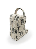 Longhorn Icon Linen/Black Quilted Boot Bag