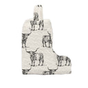 Longhorn Icon Linen/Black Quilted Boot Bag