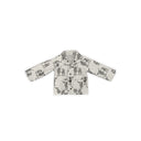 Longhorn Icon Linen / Black Youth Quilted Snap Jacket