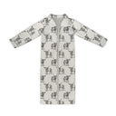 Longhorn Icon Linen / Black Quilted Maxi Coat *Web Exclusive*