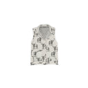 Longhorn Icon Linen / Black Quilted Ruby Vest