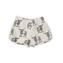 Longhorn Icon Linen / Black Scallop Shorts *Web Exclusive*