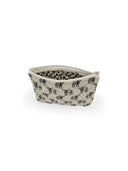 Longhorn Icon Linen/Black Quilted Makeup Bag