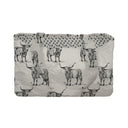 Longhorn Icon Linen/Black Quilted Tote