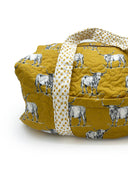 Longhorn Icon Mustard Quilted Weekender Duffle Bag