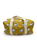 Longhorn Icon Mustard Quilted Weekender Duffle Bag