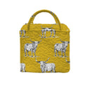 Longhorn Icon Mustard Quilted Handbag