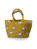 Longhorn Icon Mustard Quilted Handbag