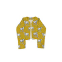 Longhorn Icon Mustard Cropped Quilted Jacket