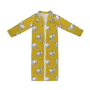 Longhorn Icon Mustard Quilted Maxi Coat *Web Exclusive*