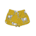 Longhorn Icon Mustard Quilted Scallop Shorts *Web Exclusive*