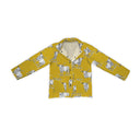 Longhorn Icon Mustard Quilted Snap Jacket