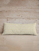Longhorn Icon Mustard Quilted Oblong 14" x33" Pillow