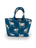 Longhorn Icon Peacock Quilted Handbag