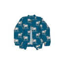 Longhorn Icon Peacock Quilted Bomber Jacket *Web Exclusive*