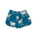 Longhorn Icon Peacock Quilted Scallop Shorts *Web Exclusive*