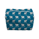 Longhorn Icon Peacock Quilted Makeup Bag