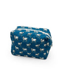 Longhorn Icon Peacock Quilted Makeup Bag