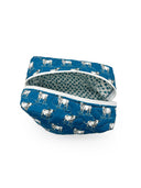 Longhorn Icon Peacock Quilted Makeup Bag