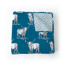 Longhorn Icon Peacock Baby Blanket